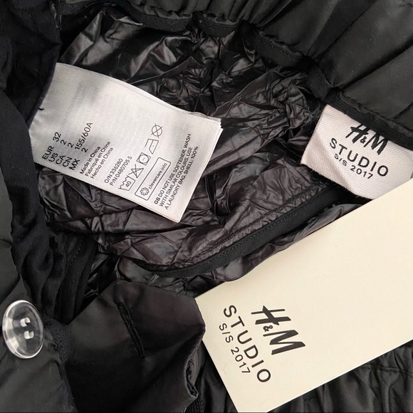 H&M STUDIO COLLECTION Crinkled Nylon Track Pants - Picture 6 of 7